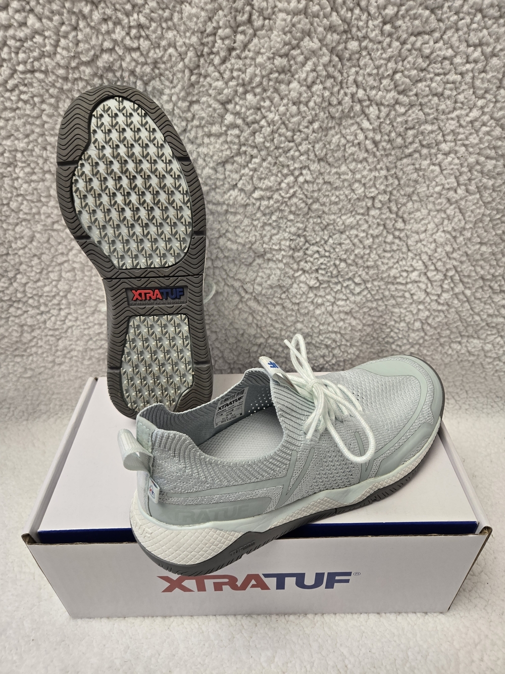 XTRATUF Women's Light Gray Slip-On Tech Sneaker